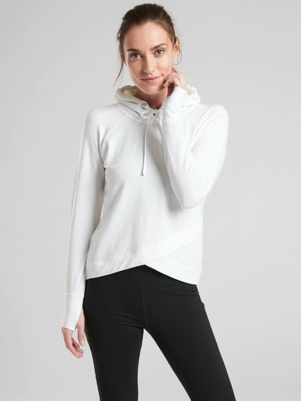 Athleta Pinnacle Criss Cross Pullover Hoodie
